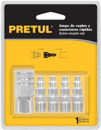 Juego de Cople  y Conectores de Acero Cromado PETRUL5